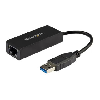 StarTech.com USB 3.0 1000Mbps Network Speed USB Ethernet Adapter Black 135mm USB31000S