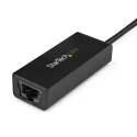 StarTech.com USB 3.0 1000Mbps Network Speed USB Ethernet Adapter Black 135mm USB31000S