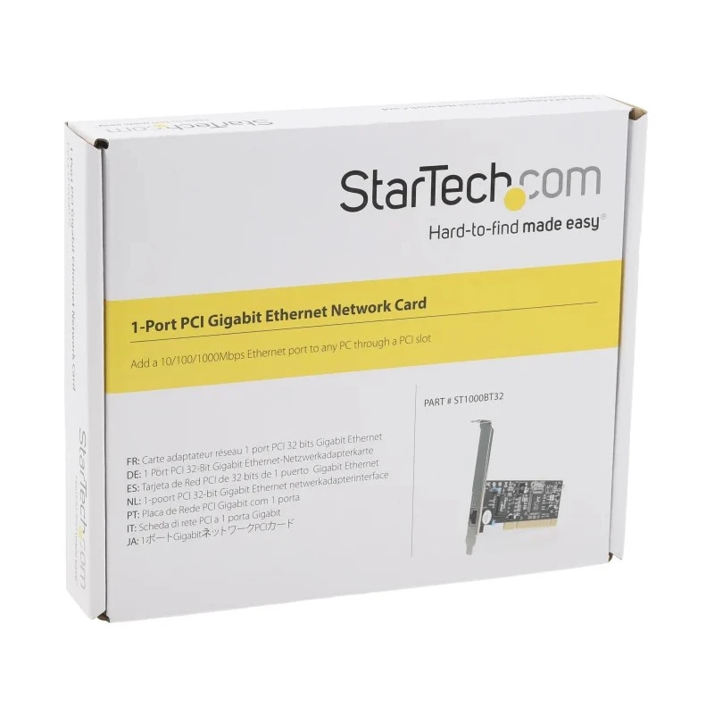 StarTech.com 1 Port PCI RJ45 Network Card, 1000Mbps 