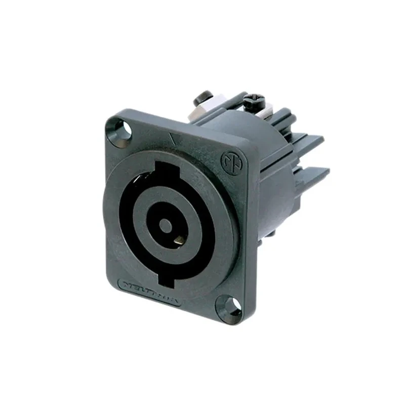 Neutrik 32A 250V AC Appliance Coupler Mains Connector Black Polyamide Panel Mount NAC3MP-HC