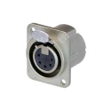 Neutrik Chassis XLR Connector, Straight Orientation, 50V Voltage, Silver over Nickel Plating RSNC5FD-LX-M3