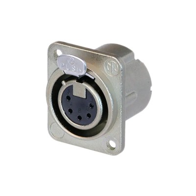 Neutrik Chassis XLR Connector, Straight Orientation, 50V Voltage, Silver over Nickel Plating RSNC5FD-LX-M3