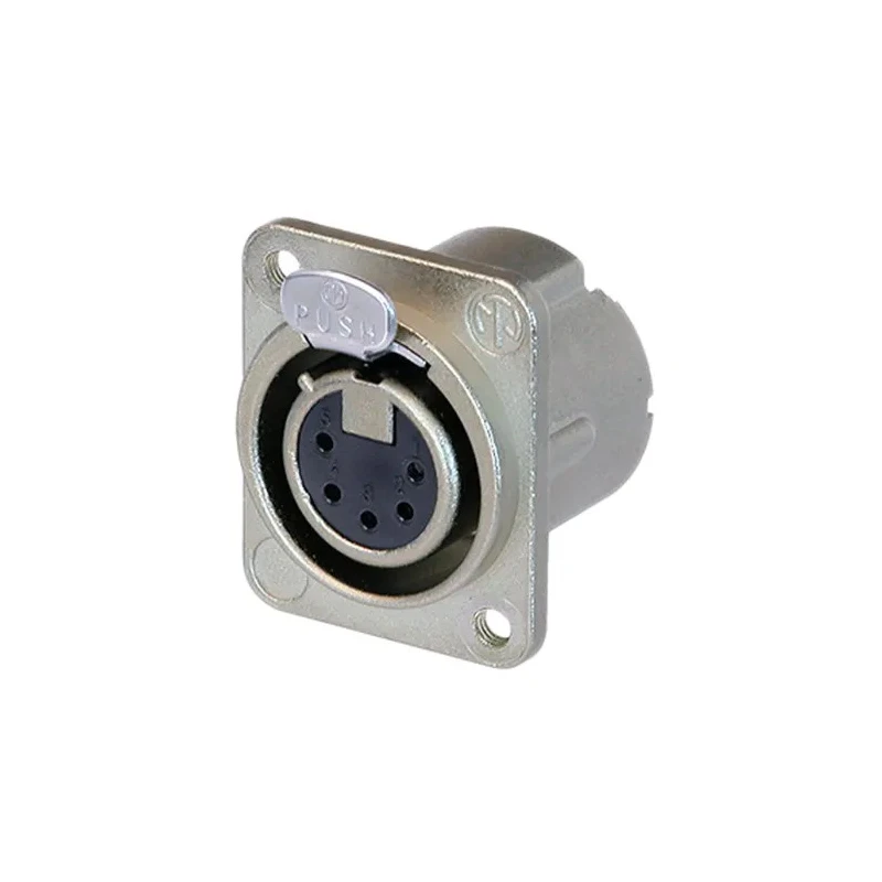 Neutrik Chassis XLR Connector, Straight Orientation, 50V Voltage, Silver over Nickel Plating RSNC5FD-LX-M3
