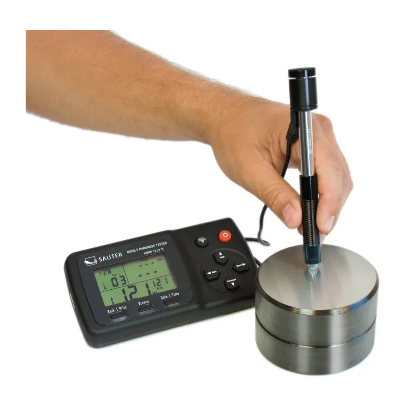 Sauter Digital Leeb Hardness Tester with Impact-resistant Body, Digital Display, 150mm Length, Model HMM