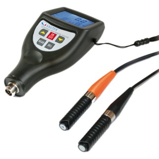 Sauter Digital Coating Thickness Meter 1% Accuracy, LCD Display, 0°C to 50°C Operating Temperature TG 1250-0.1FN