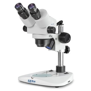 Kern Stereo Zoom Microscope 0.75 → 5 X Magnification Illuminated Battery Operated Rechargeable OZL 451