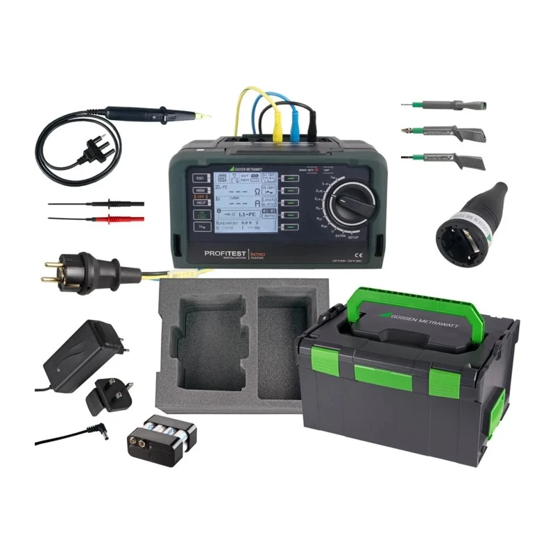 Gossen Metrawatt Master Package PROFITEST INTRO Electrical Installation Tester 3.7kV Earth Resistance Measurement M503B