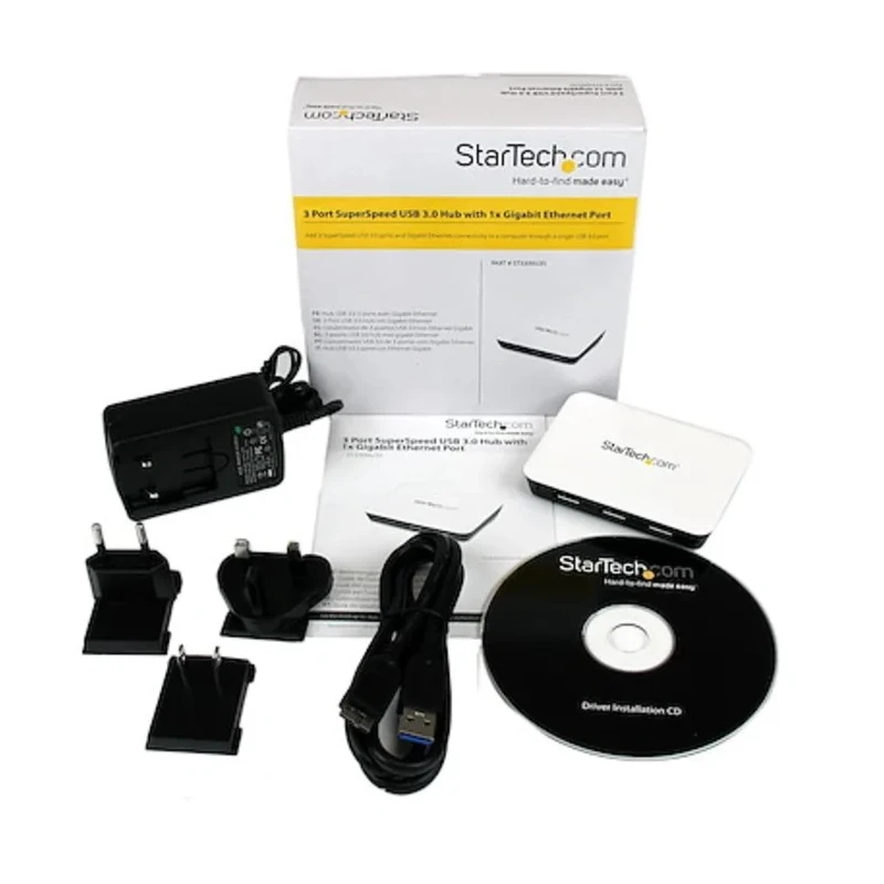 StarTech.com USB 3.0 5Gbps Network Speed USB Ethernet Adapter White ST3300U3S