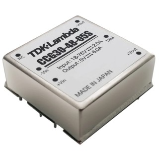 TDK-Lambda 30W Through Hole Isolated DC/DC Converter 12V DC Output 2.5A, 18-48V DC Input, 85°C Max Operating CCG30-48-12S