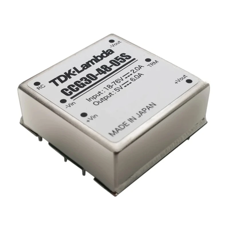 TDK-Lambda 30W Through Hole Isolated DC/DC Converter 12V DC Output 2.5A, 18-48V DC Input, 85°C Max Operating CCG30-48-12S