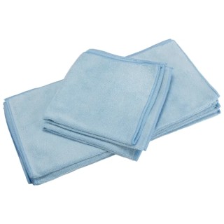 3M RS PRO Microfibre Cloth Blue Microfibre Cloths for Dry Cleaning, Pack of 10, 400 x 400 mm, Repeat Use 898-8276