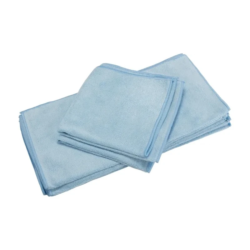 3M RS PRO Microfibre Cloth Blue Microfibre Cloths for Dry Cleaning, Pack of 10, 400 x 400 mm, Repeat Use 898-8276