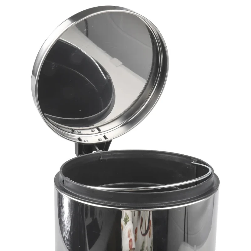 RS PRO 12L Silver Pedal Stainless Steel Waste Bin Model 898-8315