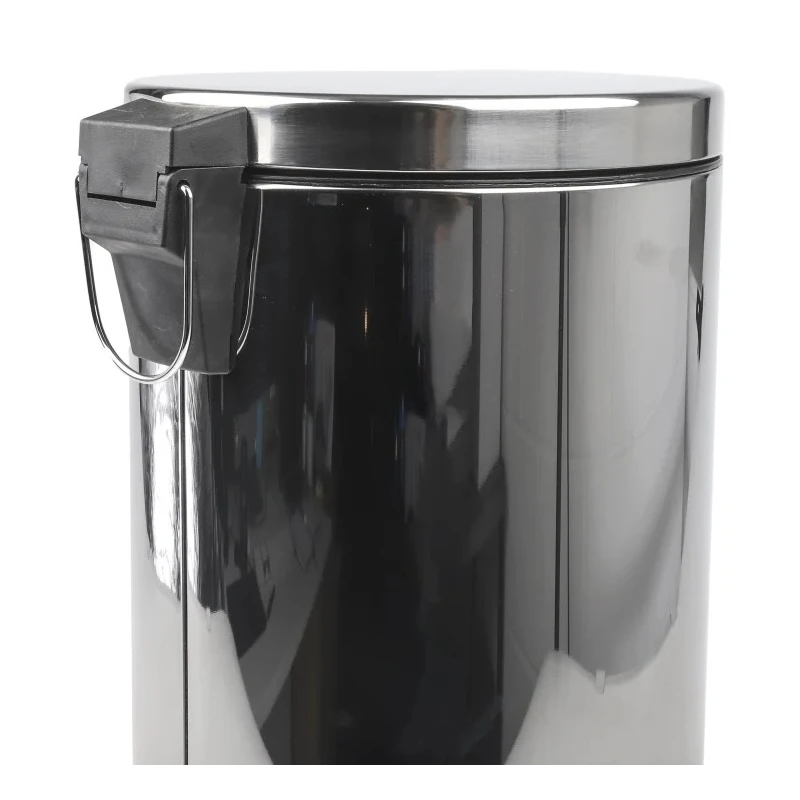 RS PRO 12L Silver Pedal Stainless Steel Waste Bin Model 898-8315