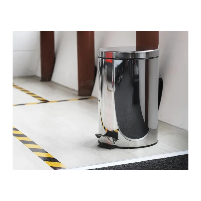 RS PRO 12L Silver Pedal Stainless Steel Waste Bin Model 898-8315