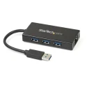 StarTech.com 3 Port USB 3.0 USB Hub, AC Adapter Powered, 87 mm x 43 mm x 14 mm ST3300GU3B
