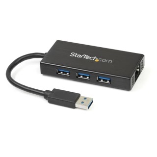 StarTech.com 3 Port USB 3.0 USB Hub, AC Adapter Powered, 87 mm x 43 mm x 14 mm ST3300GU3B
