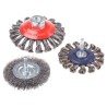 RS PRO Steel Twist Knot Crimped Abrasive Brush 75 mm Diameter 901-0609