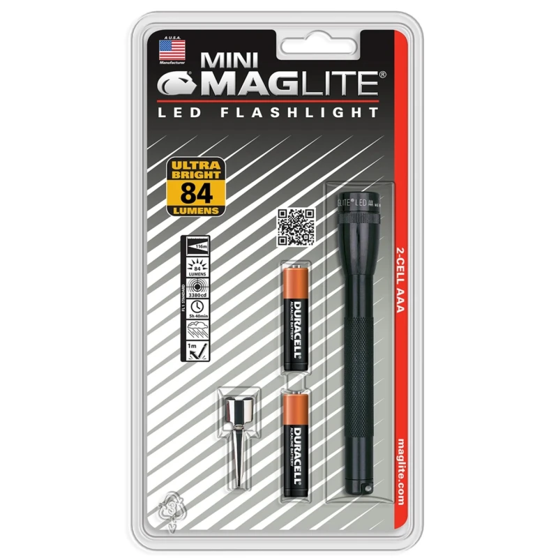 Maglite Mini Maglite AAA LED Torch Black 87 lm, 127 mm SP32012