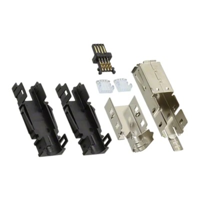 TE Connectivity Type II Cable Straight Mini I/O Connector Female 8 Way Shielded 1-2201864-1