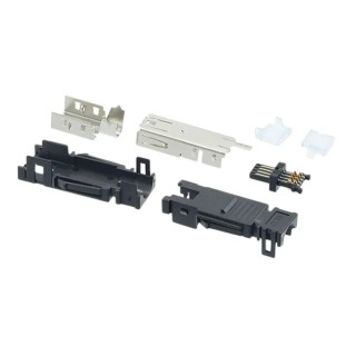 TE Connectivity Type II Cable Straight Mini I/O Connector Female 8 Way Shielded 1-2201864-2