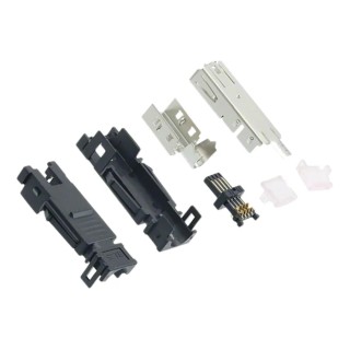TE Connectivity Type I Cable Straight Mini I/O Connector Female Shielded 8 Way 2201864-2