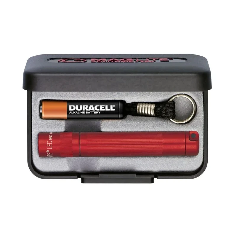 Maglite Aluminium Housing LED Keyring Torch Red 37 lm, 81 mm SJ3A032