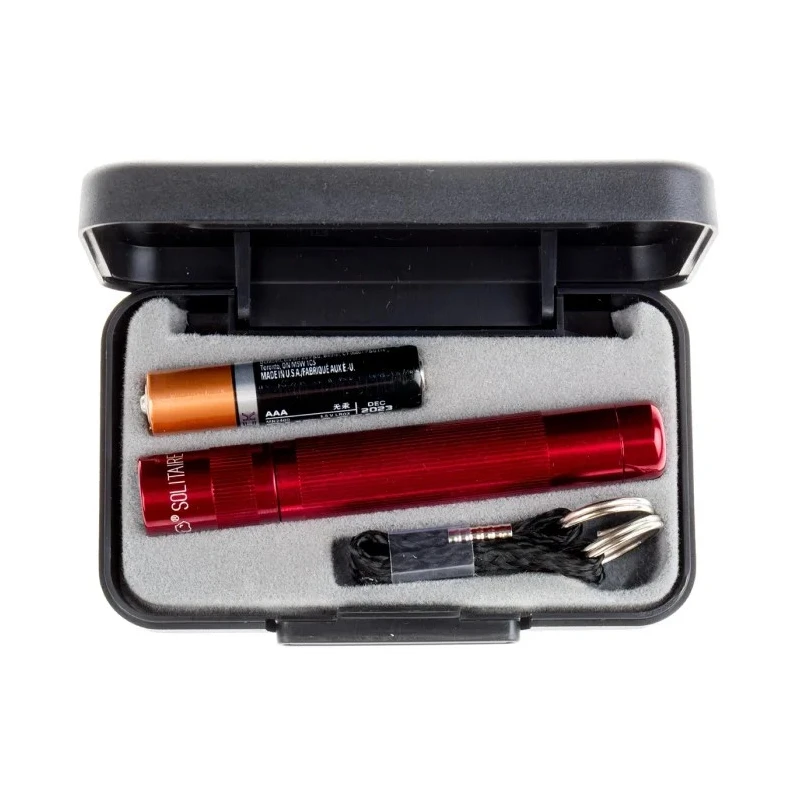 Maglite Aluminium Housing LED Keyring Torch Red 37 lm, 81 mm SJ3A032