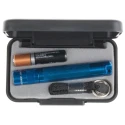 Maglite Solitaire LED Keyring Torch Blue 37 Lumens, Spot and Flood Beam, Aircraft Aluminium 81mm SJ3A112