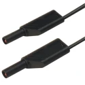 Hirschmann Test & Measurement Connector Test Lead 16A, 1000V AC/DC, Black, 500 mm Lead Length 934168100