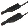 Hirschmann Test & Measurement Connector Test Lead 16A, 1000V AC/DC, Black, 500 mm Lead Length 934168100