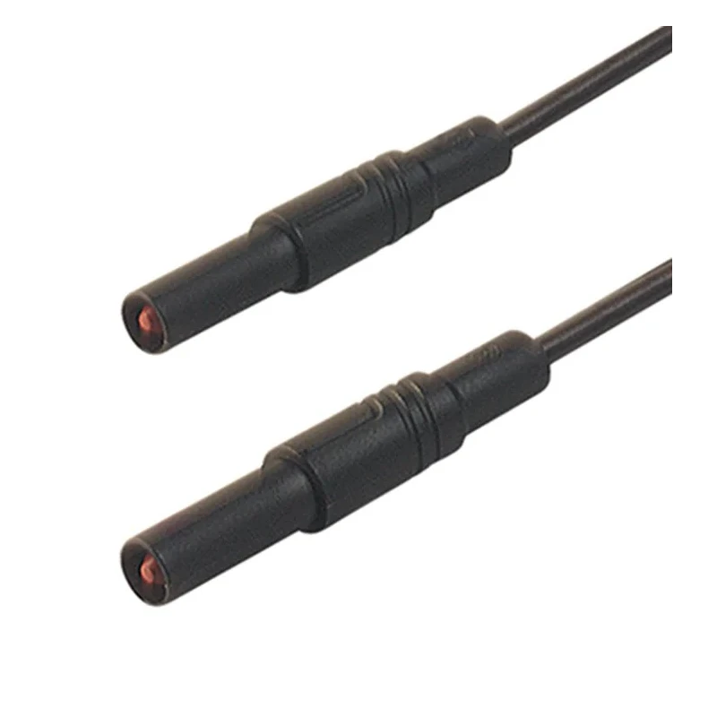 Hirschmann Test & Measurement Connector Test Lead 16A, 1000 V AC/DC, Black, 1 m Lead Length 934174100