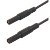 Hirschmann Test & Measurement Connector Test Lead 16A, 1000 V AC/DC, Black, 1 m Lead Length 934174100