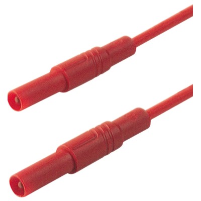Hirschmann Test & Measurement Connector Test Lead 16A, 1000 V AC/DC, Red, 2 m Lead Length 934176101