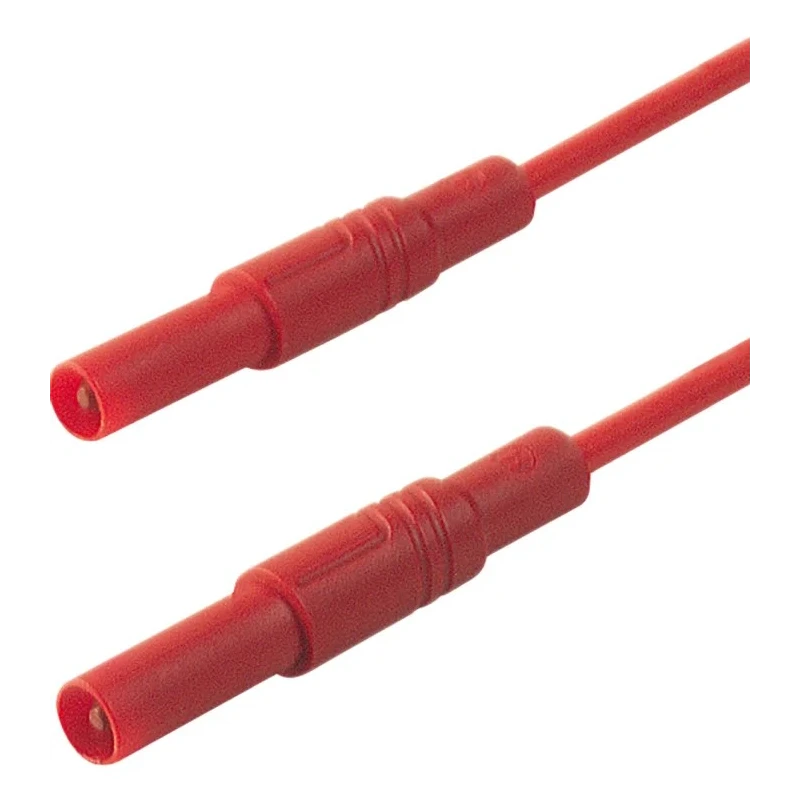 Hirschmann Test & Measurement Connector Test Lead 16A, 1000 V AC/DC, Red, 2 m Lead Length 934176101
