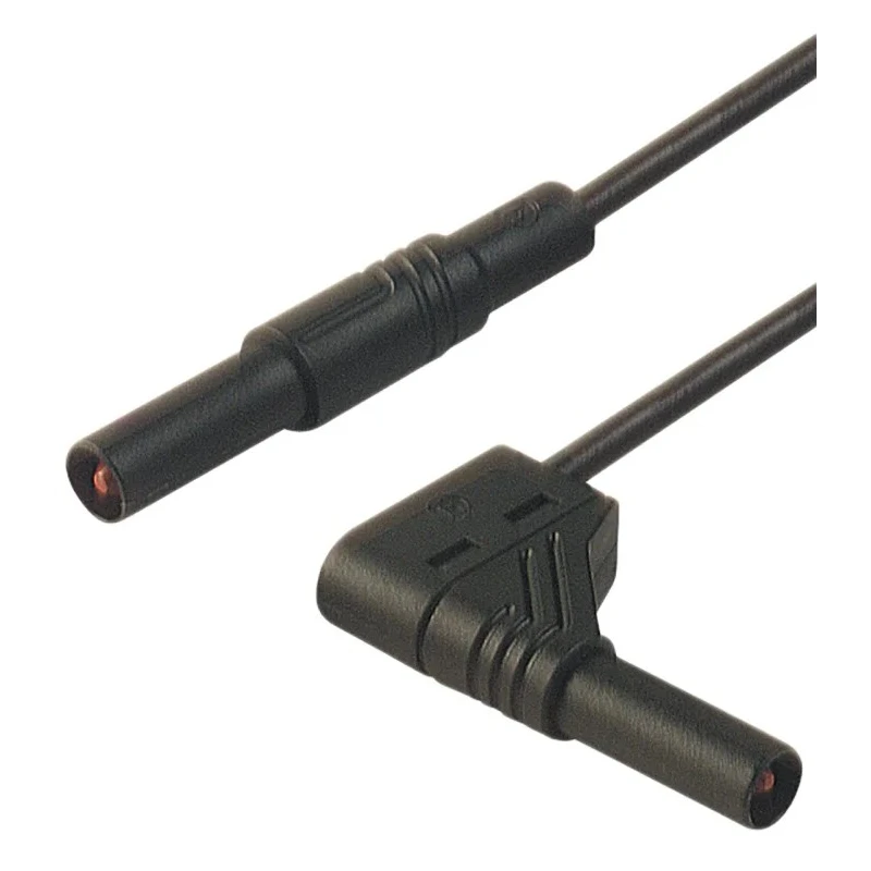 Hirschmann Test & Measurement Connector Test Lead 16A, 1000 V AC/DC, Black, 1 m Lead Length 934182100