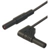 Hirschmann Test & Measurement Connector Test Lead 16A, 1000 V AC/DC, Black, 1 m Lead Length 934182100