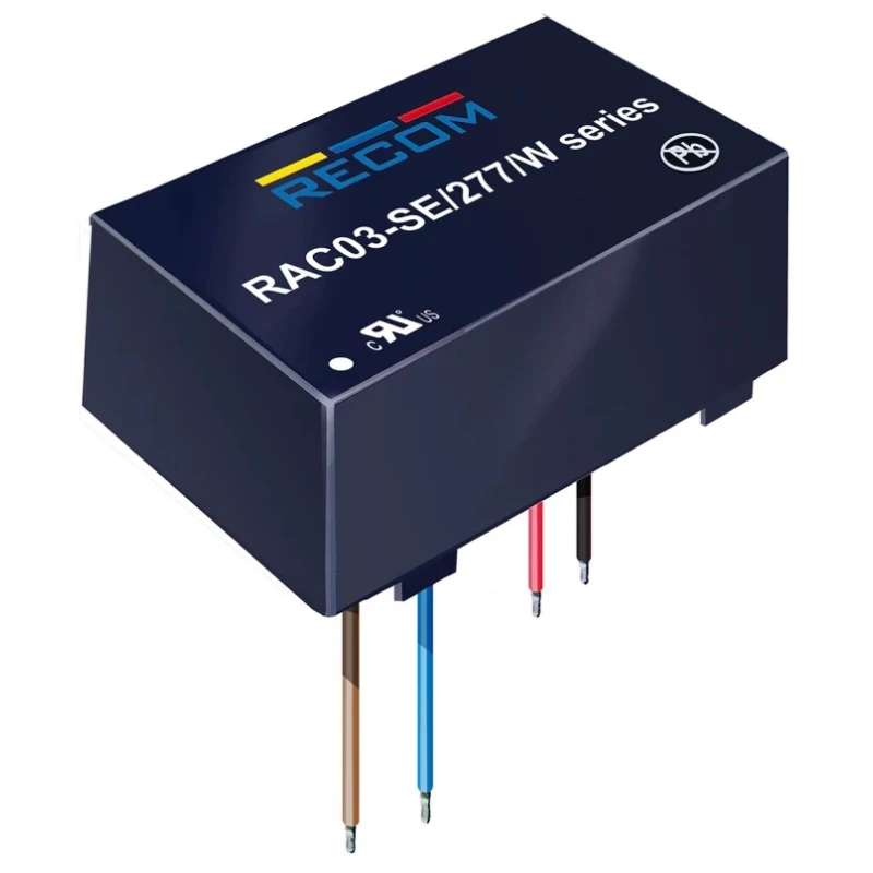 Recom Switching Power Supply 3.3V DC, 3W, 1 Output, Universal Input 85-305VAC, Chassis Mount RAC03-3.3SE/277/W