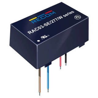 Recom Switching Power Supply 12V DC 3W 305V AC Chassis Mount RAC03-12SE/277/W