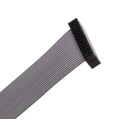 Samtec Flat Ribbon IDC Socket Cable Assembly, Grey PVC Jacket, 150 mm Length, TCSD-10-D-06.00-01-N