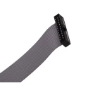 Samtec Flat Ribbon IDC Socket Cable Assembly, Grey PVC Jacket, 150 mm Length, TCSD-10-D-06.00-01-N