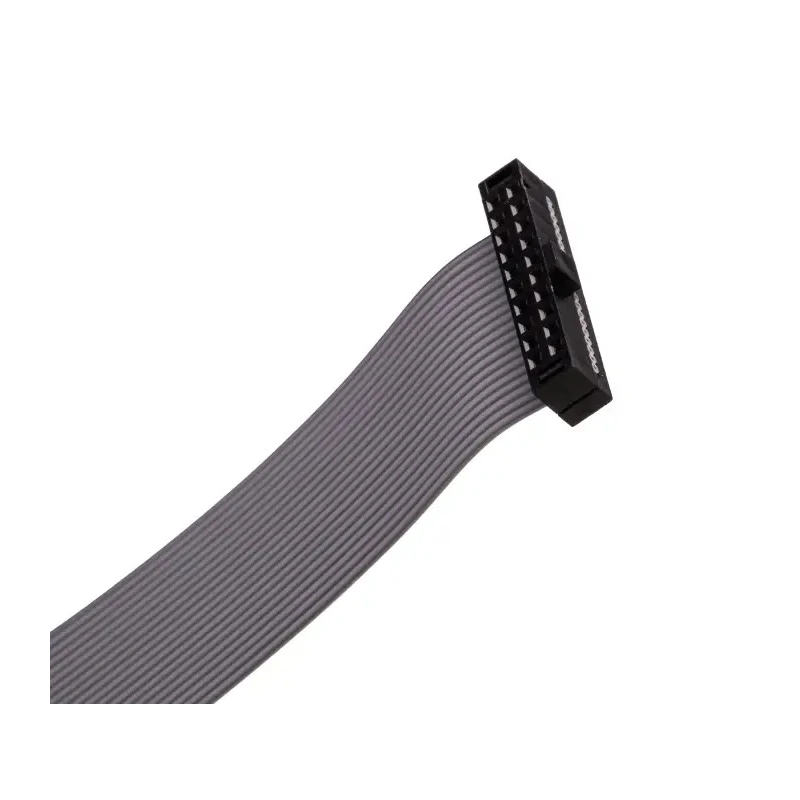 Samtec Flat Ribbon IDC Socket Cable Assembly, Grey PVC Jacket, 150 mm Length, TCSD-10-D-06.00-01-N