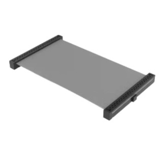 Samtec TCSD Series Flat Ribbon IDC Socket Cable Assembly 200 mm Length, PVC Jacket, Grey, 2.8A Current TCSD-20-D-08.00-01-N