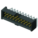 Samtec STMM Series Right Angle Through Hole PCB Header 34 Contacts 2 mm Pitch 2 Row Shrouded STMM-117-02-L-D-RA