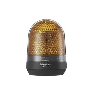 Schneider Electric Harmony XVR Series Amber Beacon 24V DC Flashing Rotating Base LED Bulb IP65 IP23 XVR3B05
