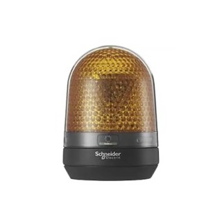 Schneider Electric Harmony XVR Series Amber Beacon 230V AC Rotating Flashing LED Panel Light IP65 IP23 XVR3M05