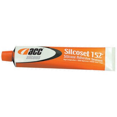 Acc Silicones Industrial White Silicone Sealant Paste Tube 75 ml 740010640