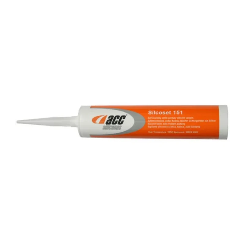 Acc Silicones High-Temperature White Silicone Sealant Liquid 310 ml Cartridge 740010650