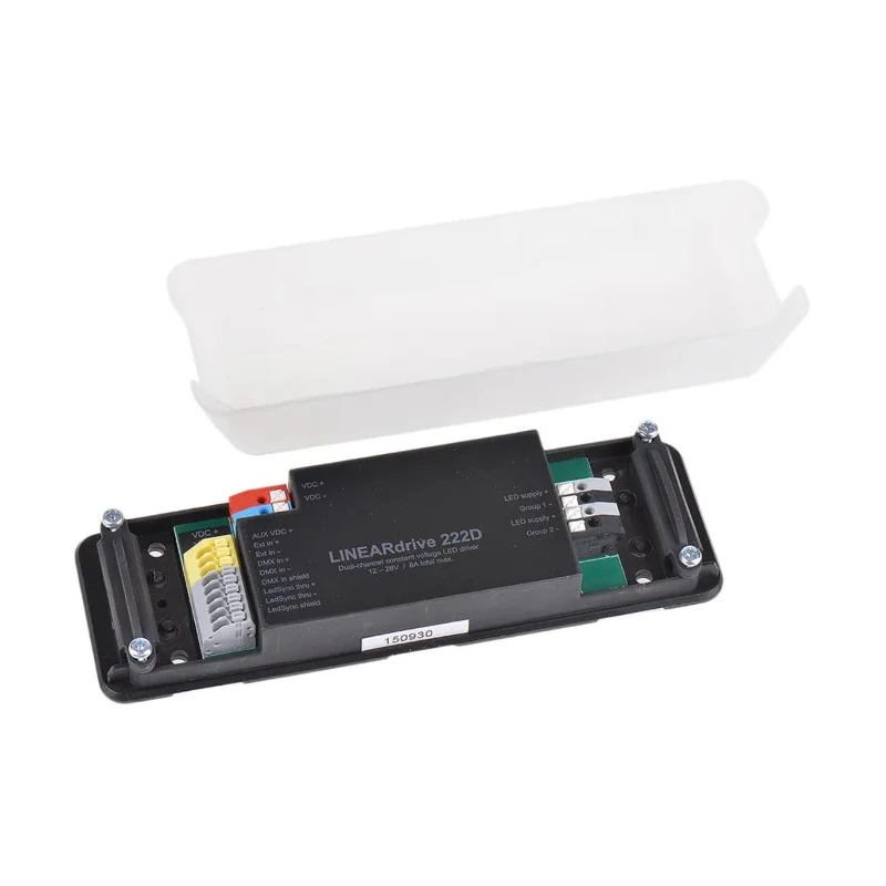 eldoLED 2 Output LED Driver, 12V, 24V, 200W, 8A DMX Constant Voltage Enclosed Surface Mount LIN222D1