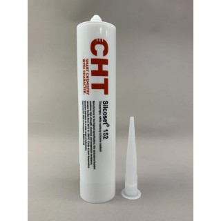 Acc Silicones White Silicone Adhesive Sealant Paste Cartridge 310 ml 740010645